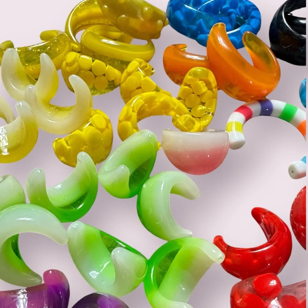 Large 80 Piece Plus Hardware Plastic Colorful Earring Making Kit